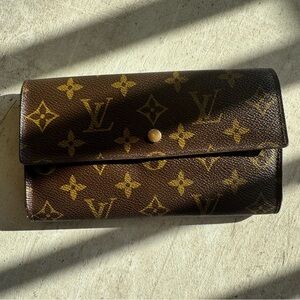 Louis Vuitton Gold and Brown Monogram Wallet